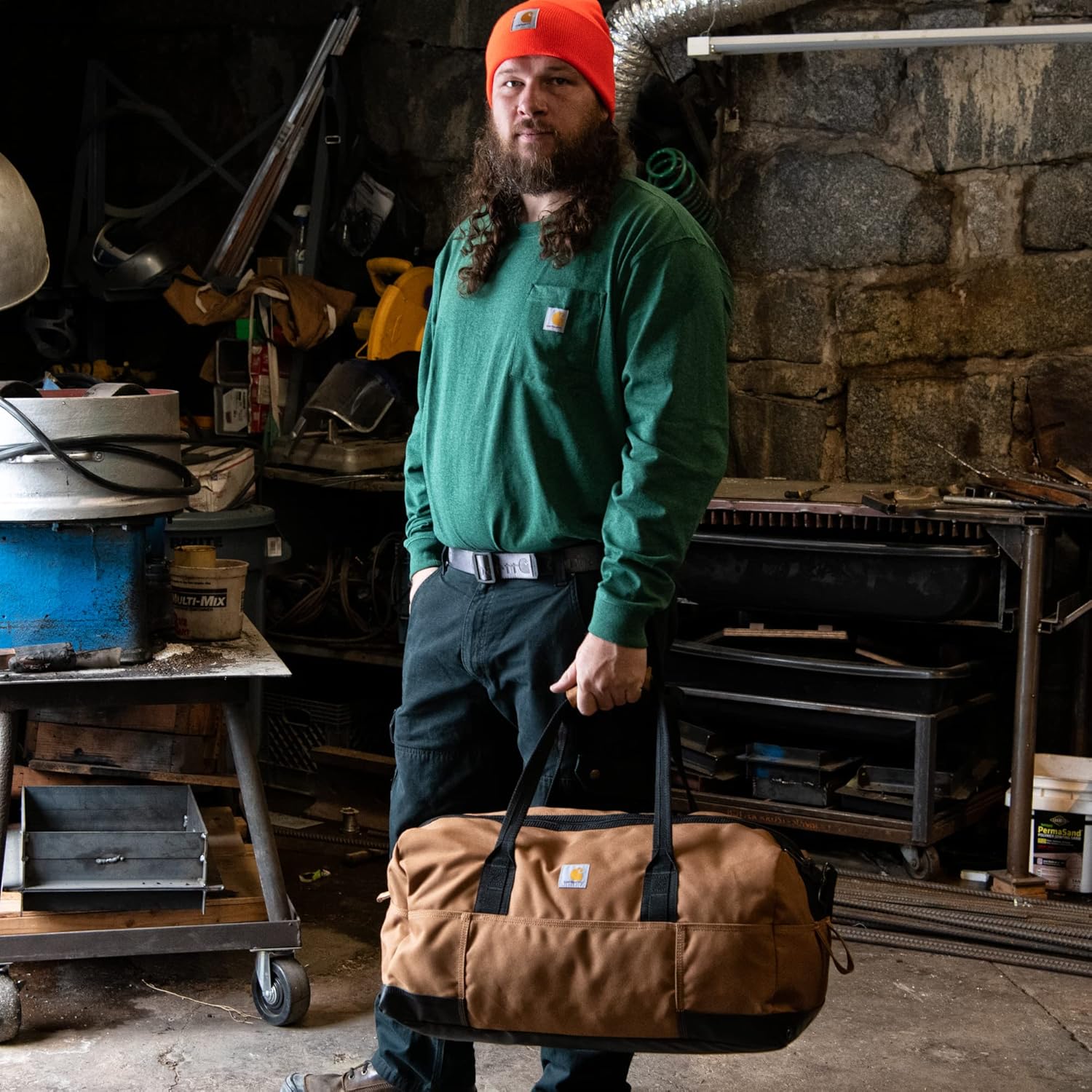 Carhartt Classic Duffels, Heavy-Duty Bag for Jobsite, Gym and Travel - Image 6
